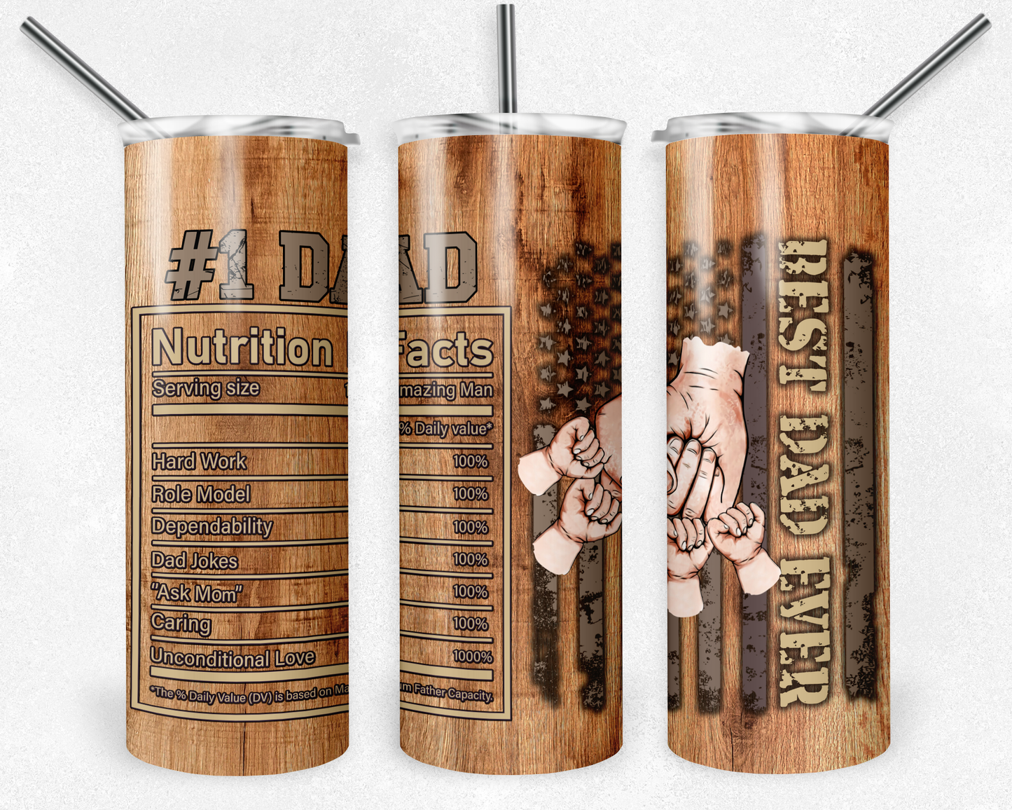 Best Dad Ever Tumbler - Mayan Craft Shop