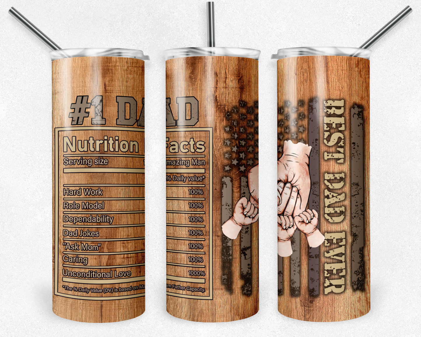 Best Dad Ever Tumbler - Mayan Craft Shop
