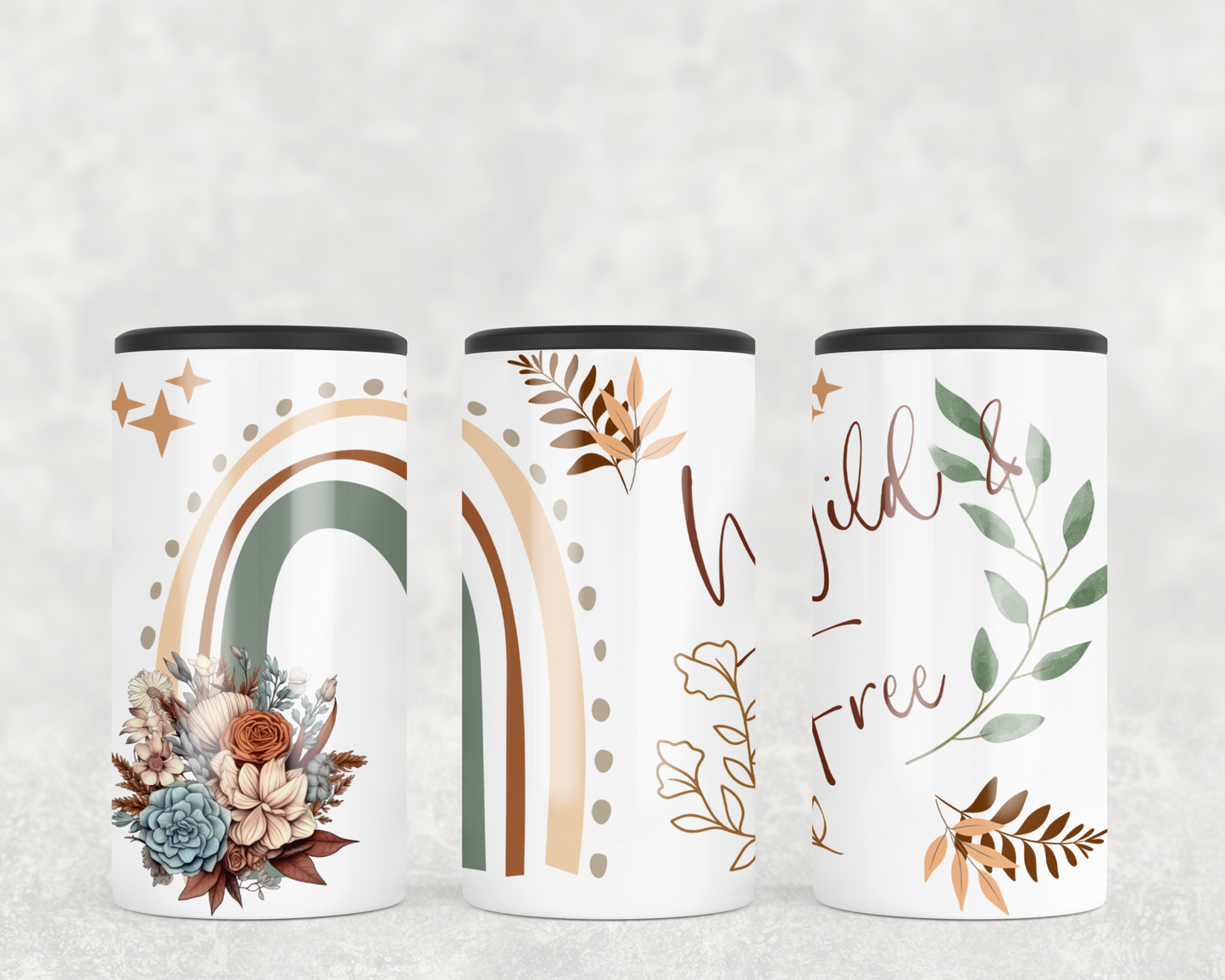 Wild & free boho 4-in-1 12 oz. slim can cooler