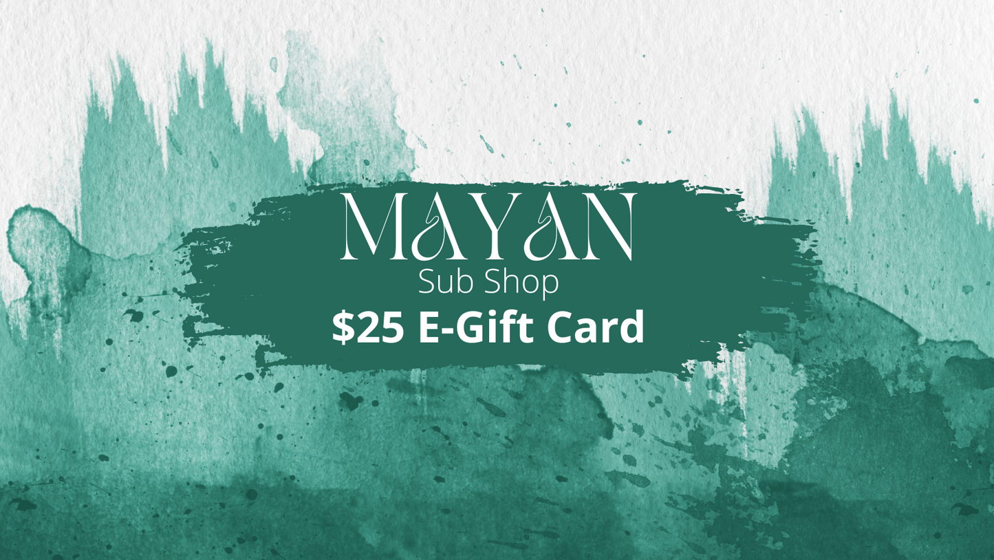 Mayan Sub Shop Gift Card - Mayan Craft Shop