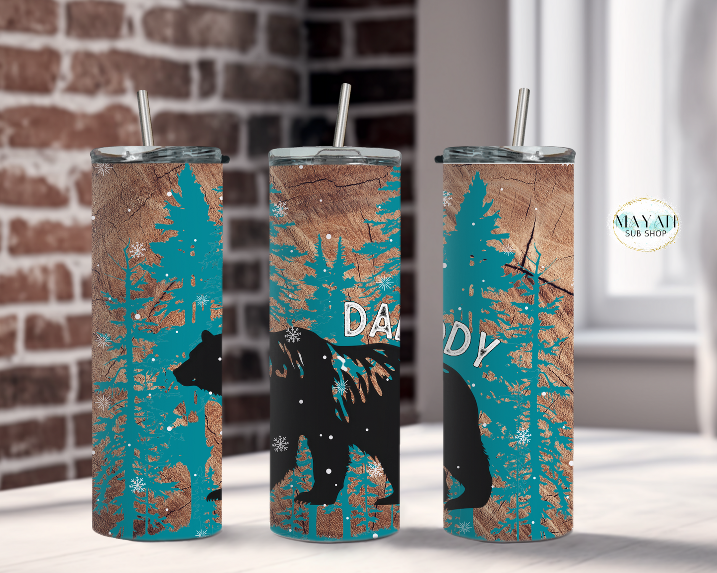 Daddy Bear Tumbler - Mayan Craft Shop