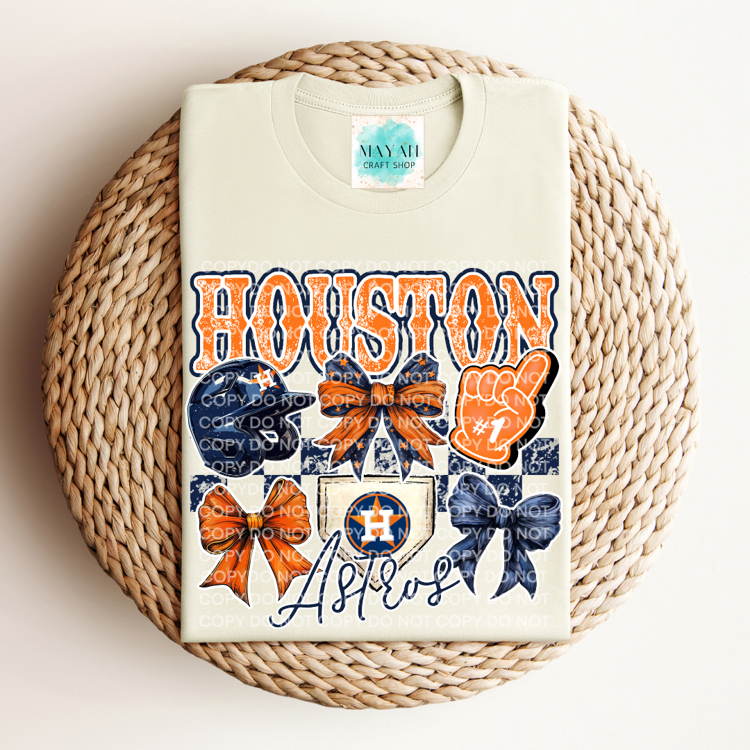 Houston Baseball Coquette Shirt - Mayan Craft Shop