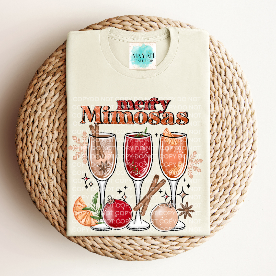 Merry mimosas heather natural shirt. -Mayan Sub Shop