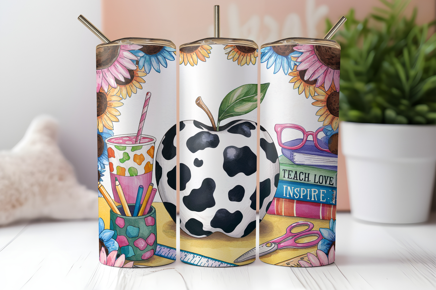 Teach Love Inspire Tumbler - Mayan Craft Shop