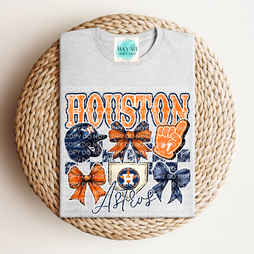 Houston Baseball Coquette Shirt - Mayan Craft Shop