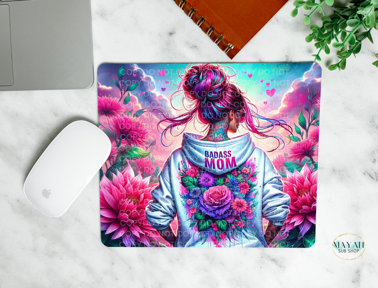 Badass Mom Mouse Pad - Mayan Craft Shop