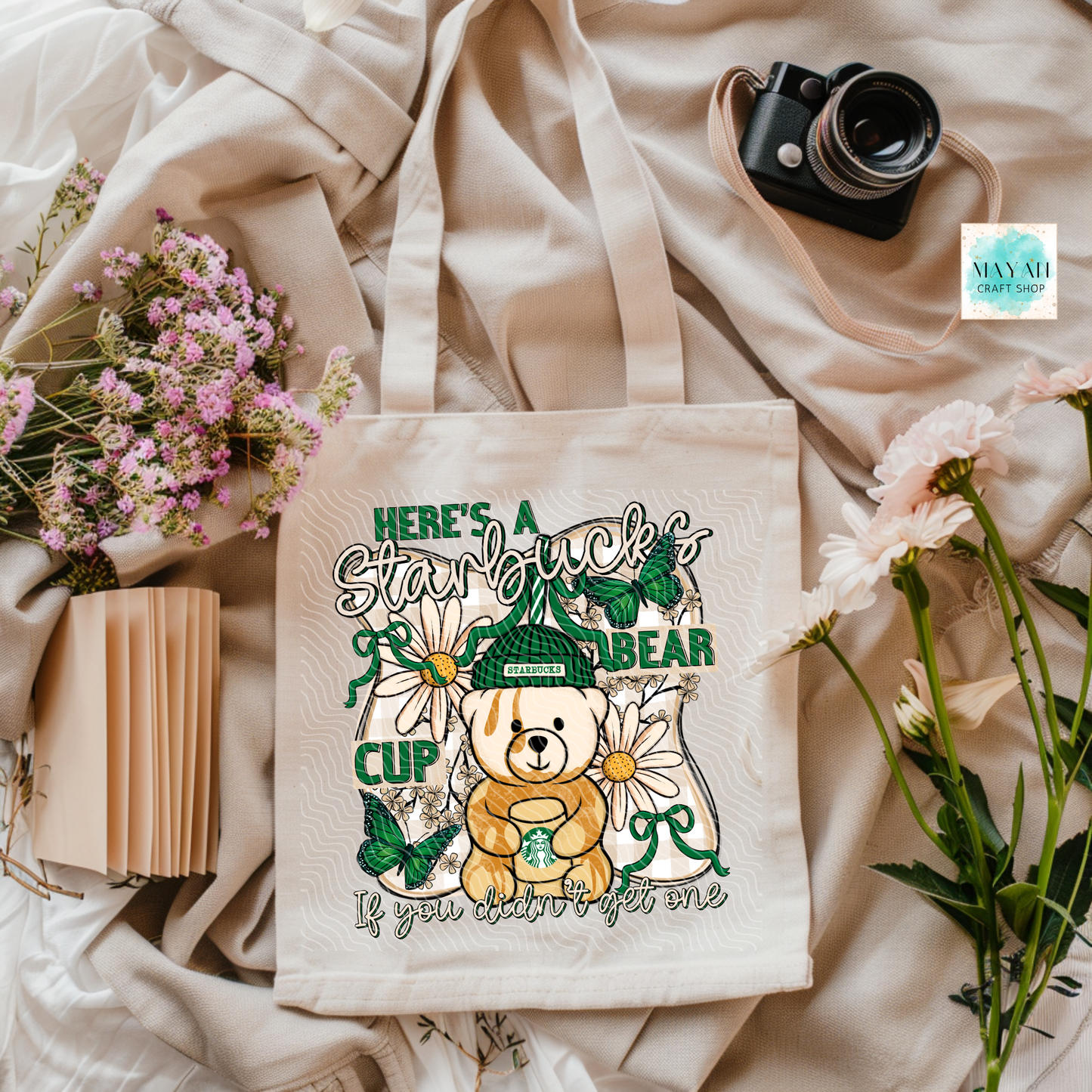 Bear Cup Tote Bag