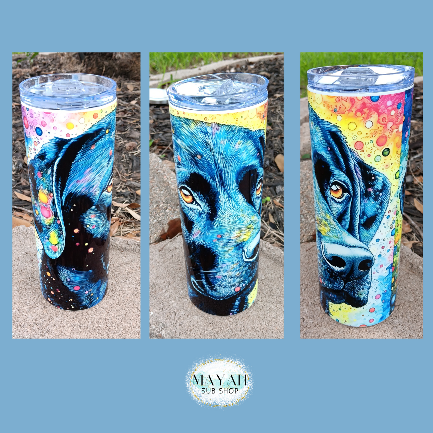 Black Labrador Tumbler - Mayan Craft Shop