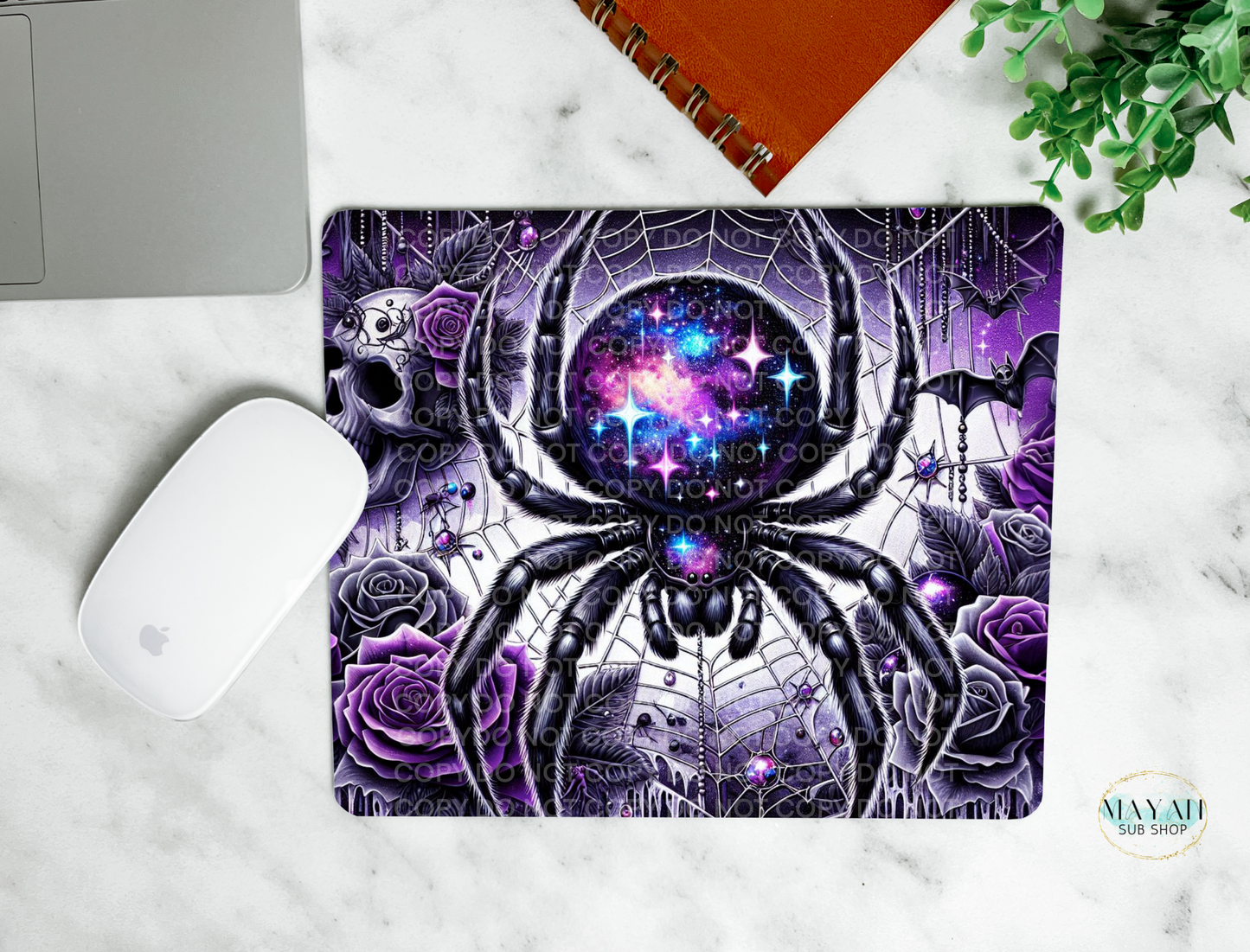 Black Widow Mouse Pad - Mayan Craft Shop