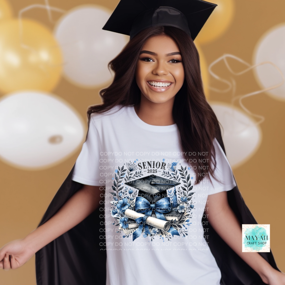 Blue senior 2025 shirt. - Mayan Craft Shop