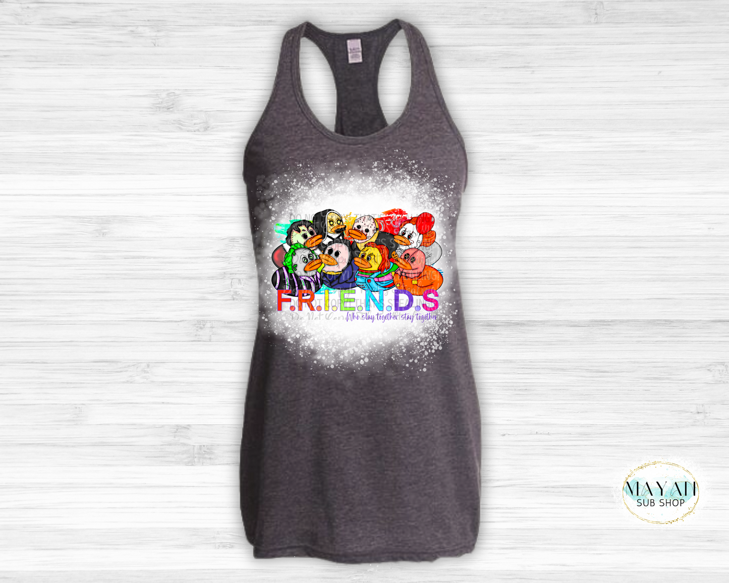 Slay Together Bleached Tank Top - Mayan Craft Shop