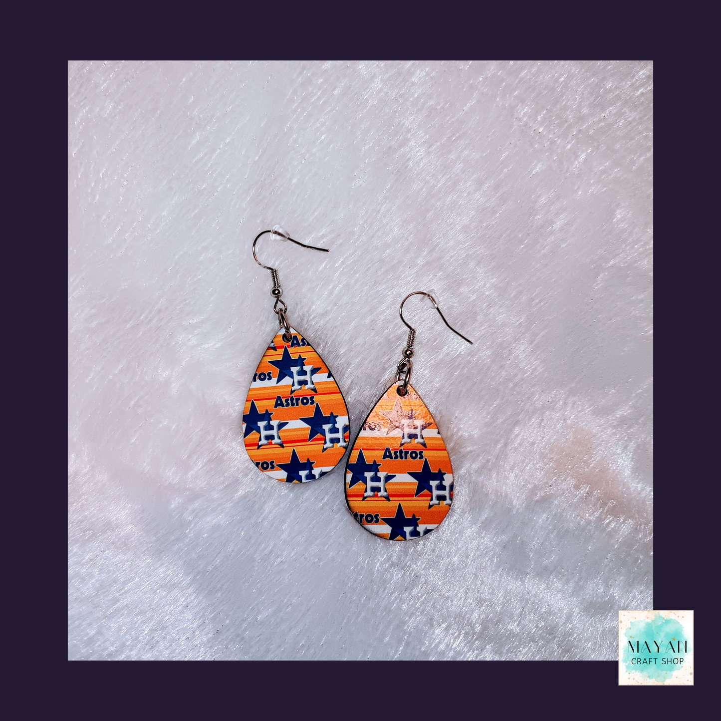 Big H Star Earrings - Mayan Craft Shop
