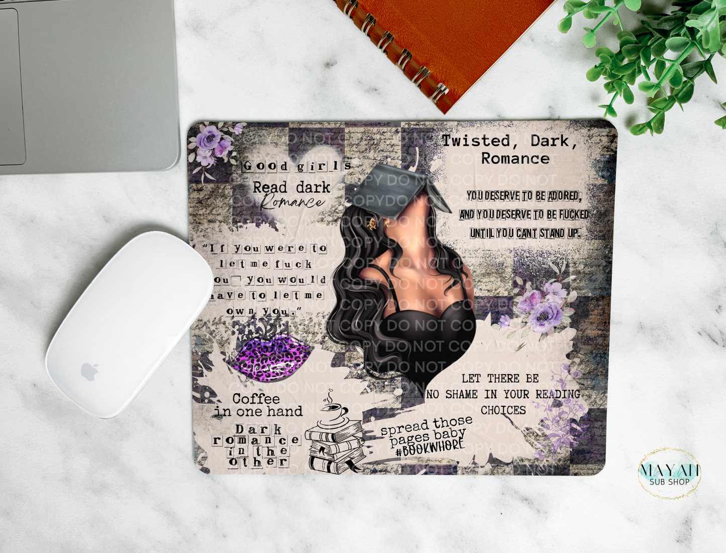 Dark Romance Mouse Pad - Mayan Craft Shop