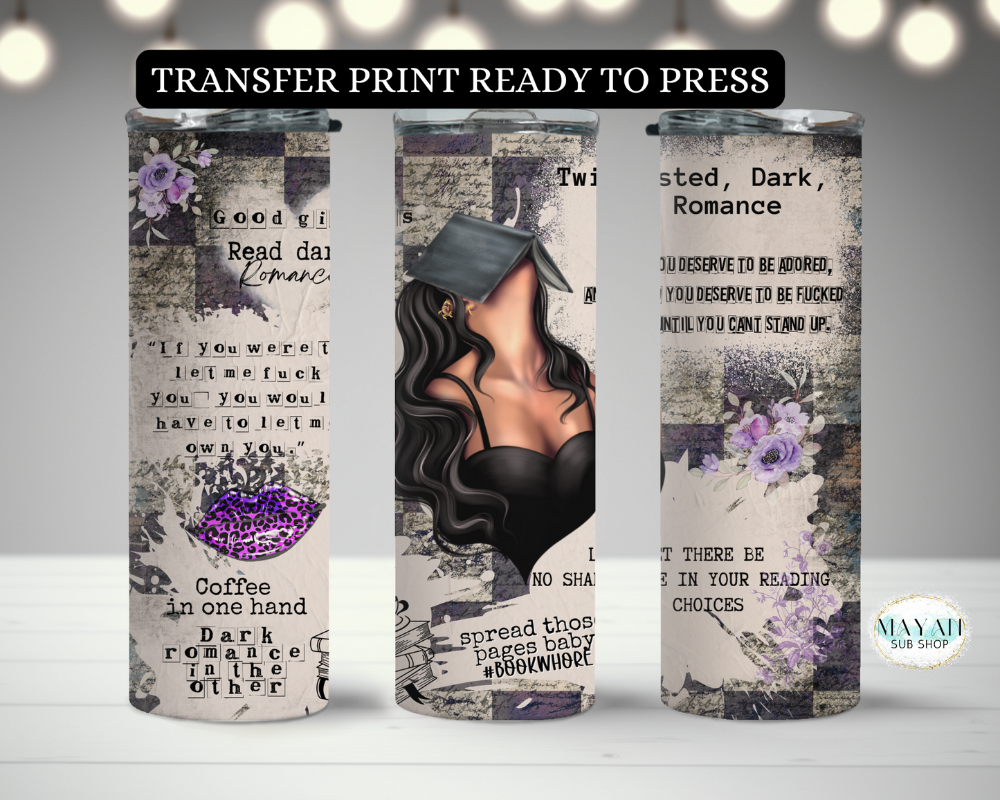 Dark Romance Transfer Print - Mayan Craft Shop