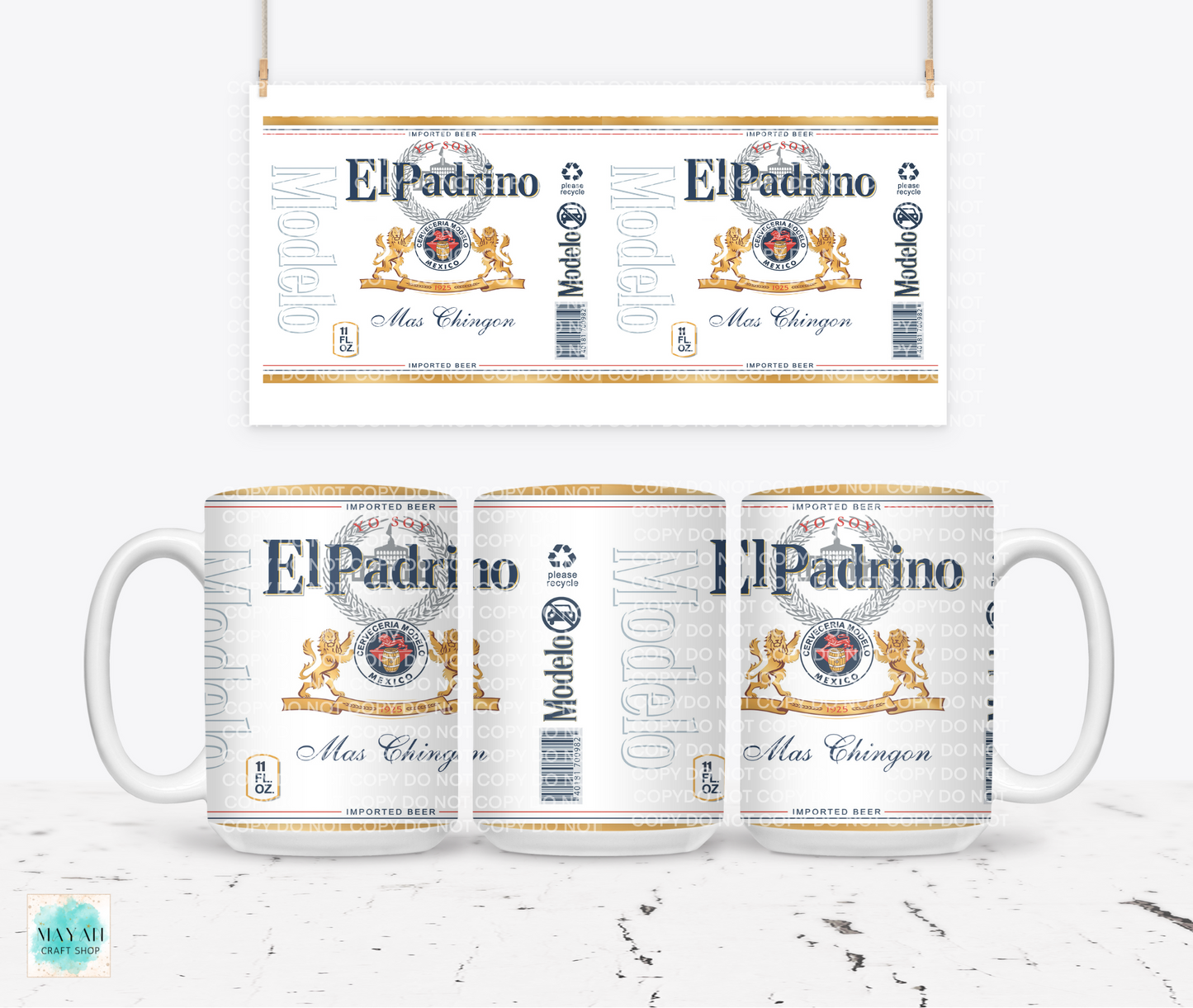 El padrino mug. -Mayan Craft Shop