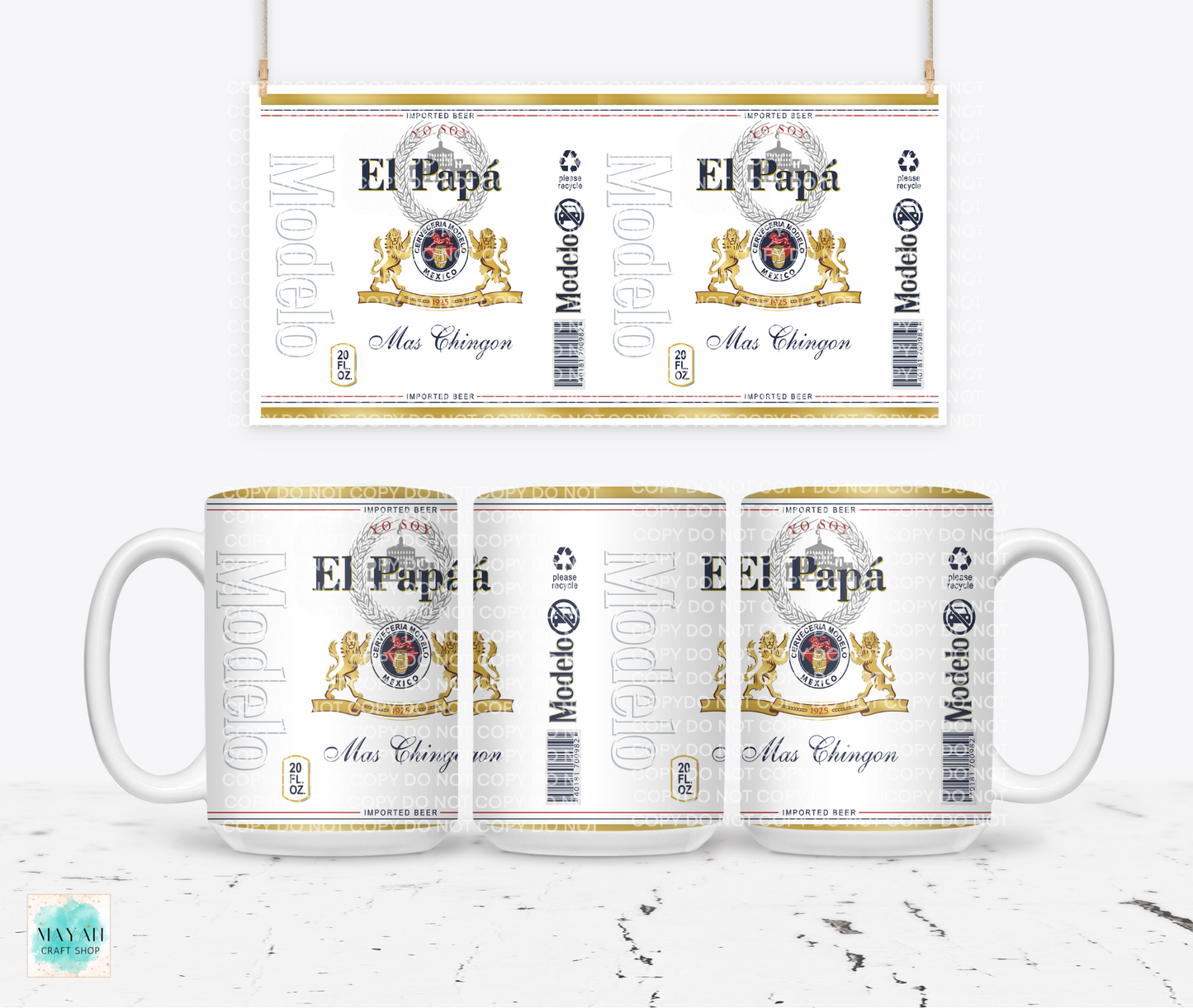 El papa mug. -Mayan Craft Shop