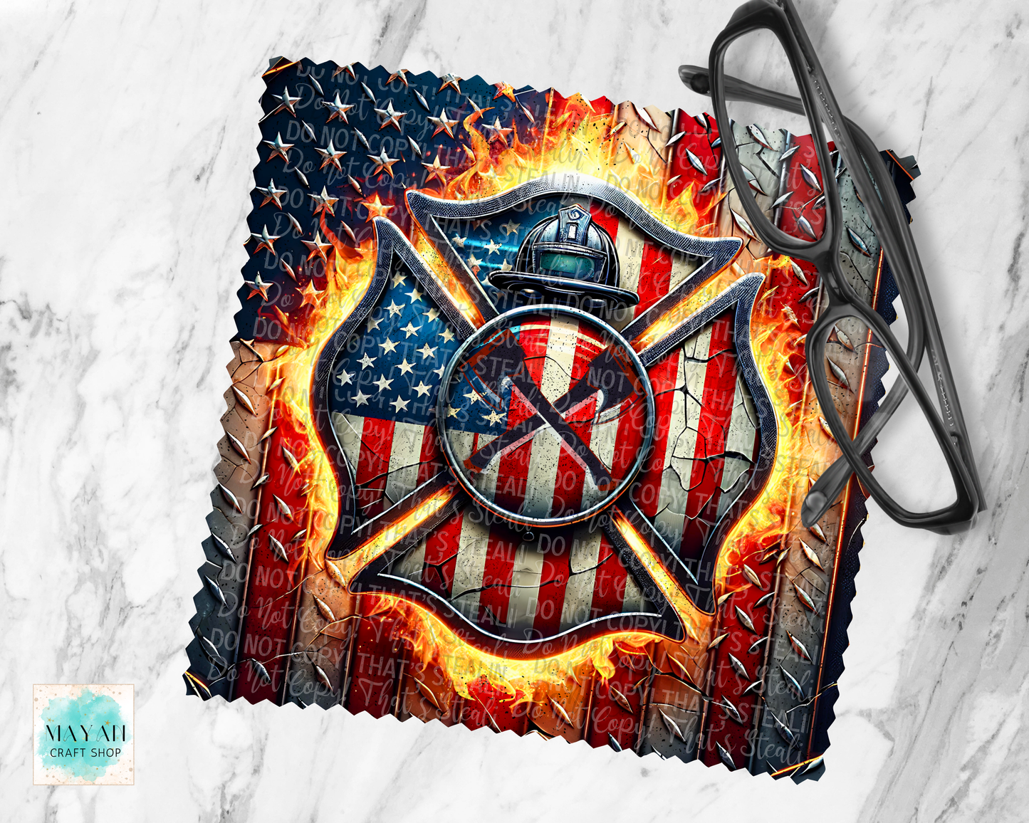 fireman flag lens cloth cleaner.