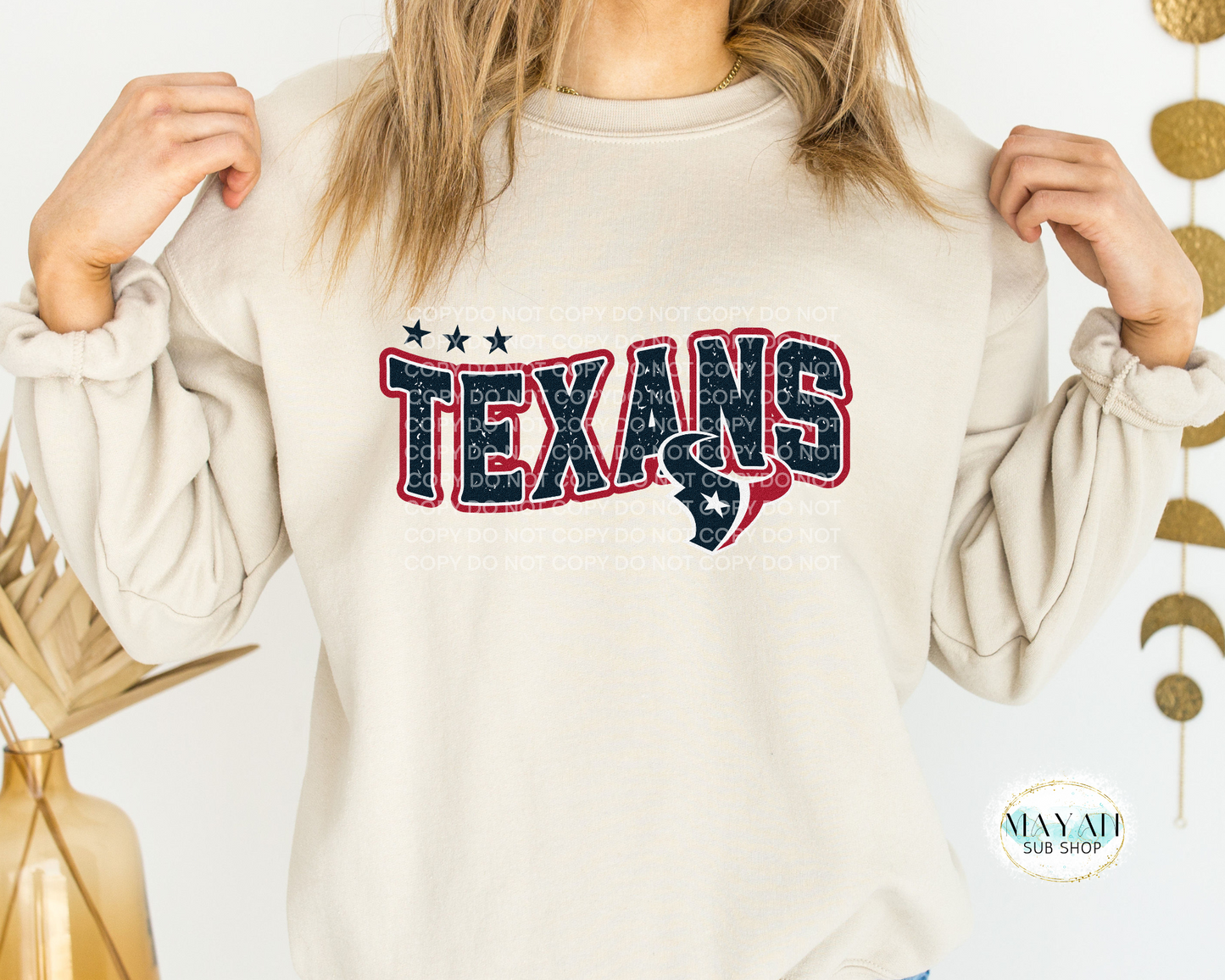 Texans Star Sweatshirt - Mayan Craft Shop