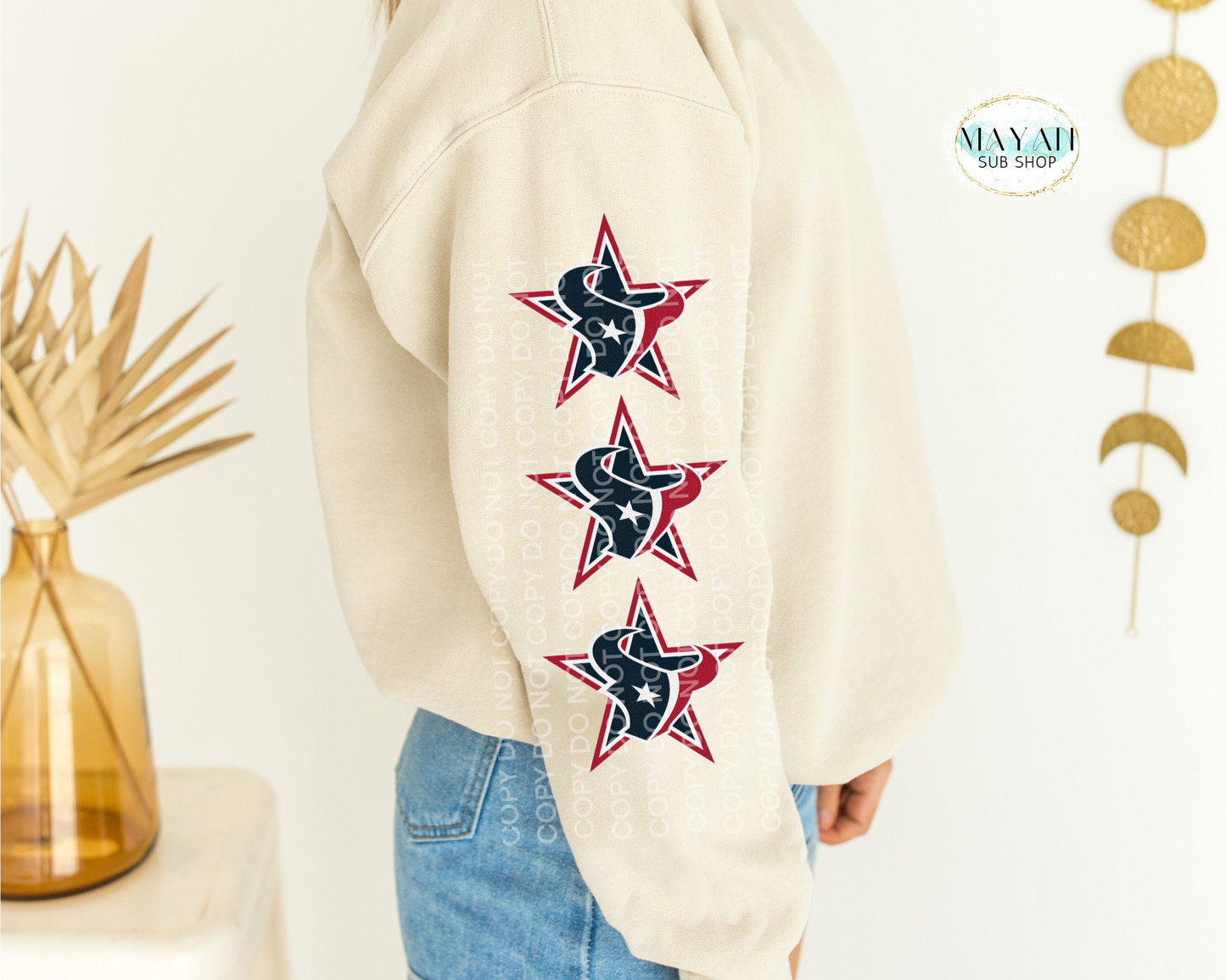 Texans Star Sweatshirt - Mayan Craft Shop