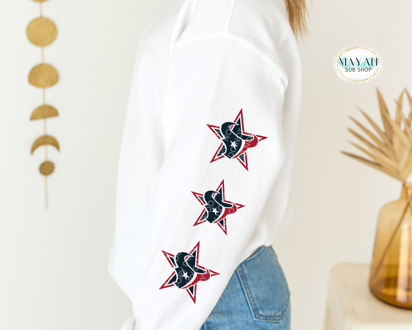 Texans Star Sweatshirt - Mayan Craft Shop