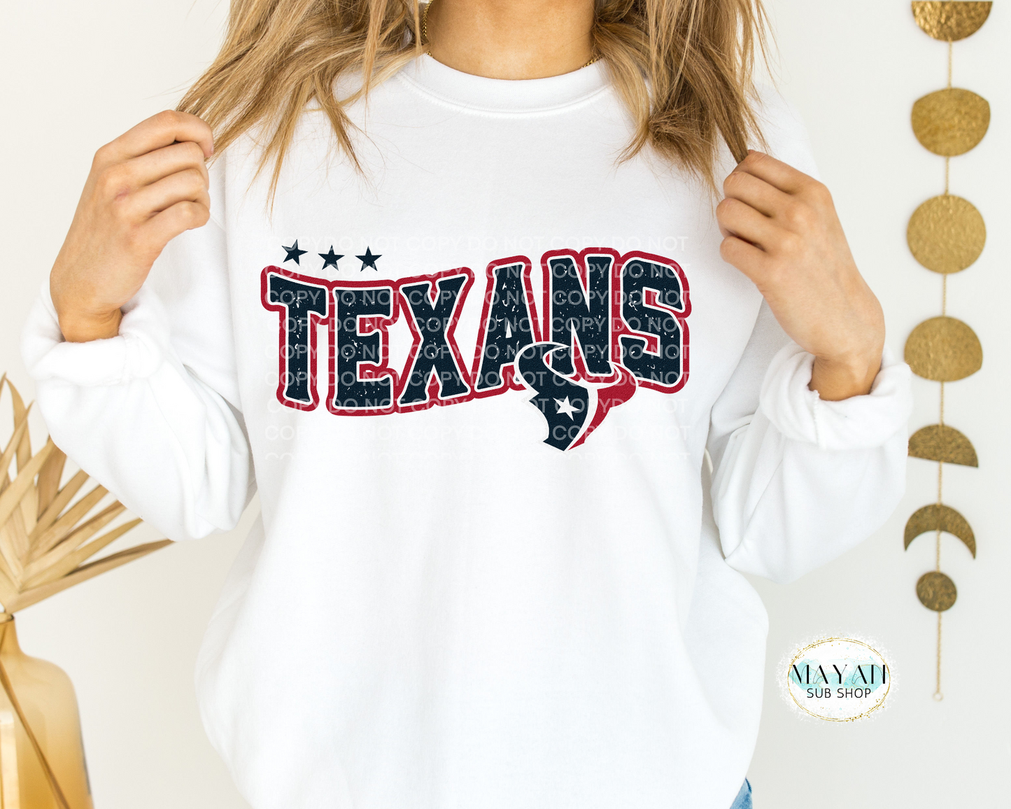 Texans Star Sweatshirt - Mayan Craft Shop