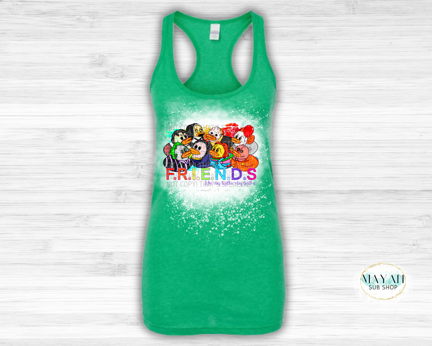 Slay Together Bleached Tank Top - Mayan Craft Shop