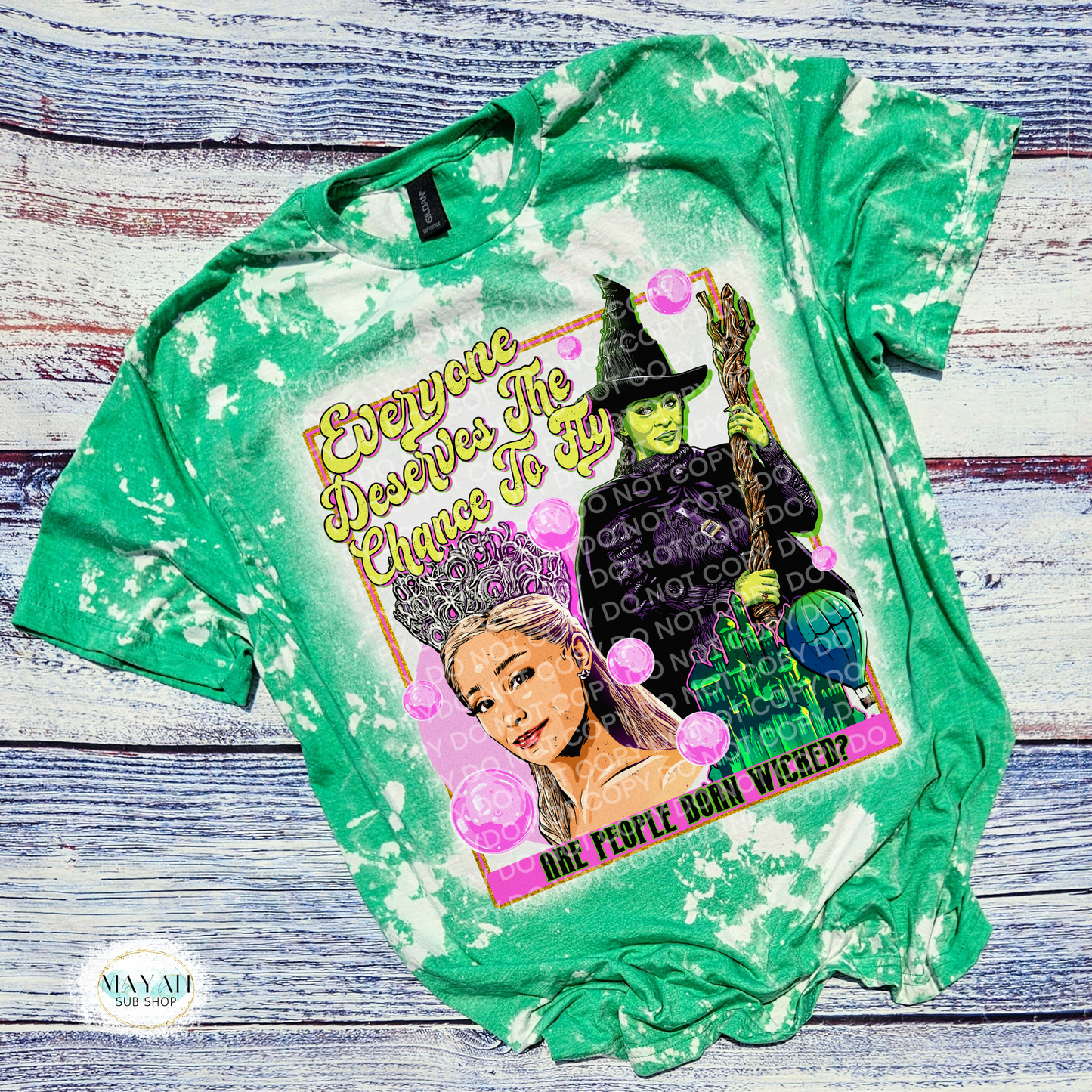 Wicked Bleached Tee - Mayan Craft Shop