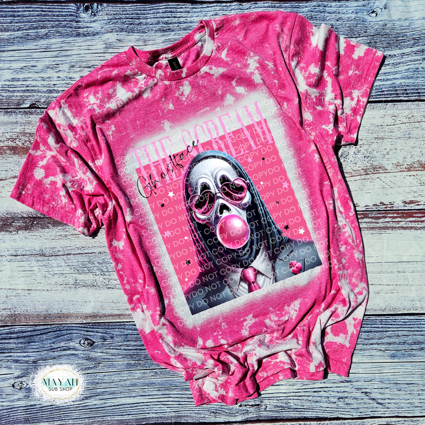 The Scream Bleached Tee - Mayan Craft Shop