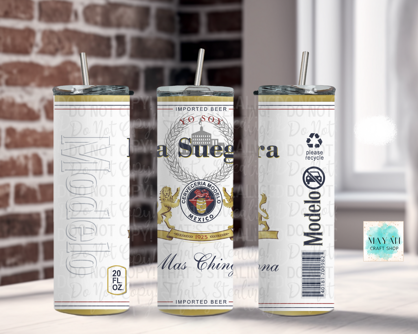 La suegra tumbler. -Mayan Craft Shop