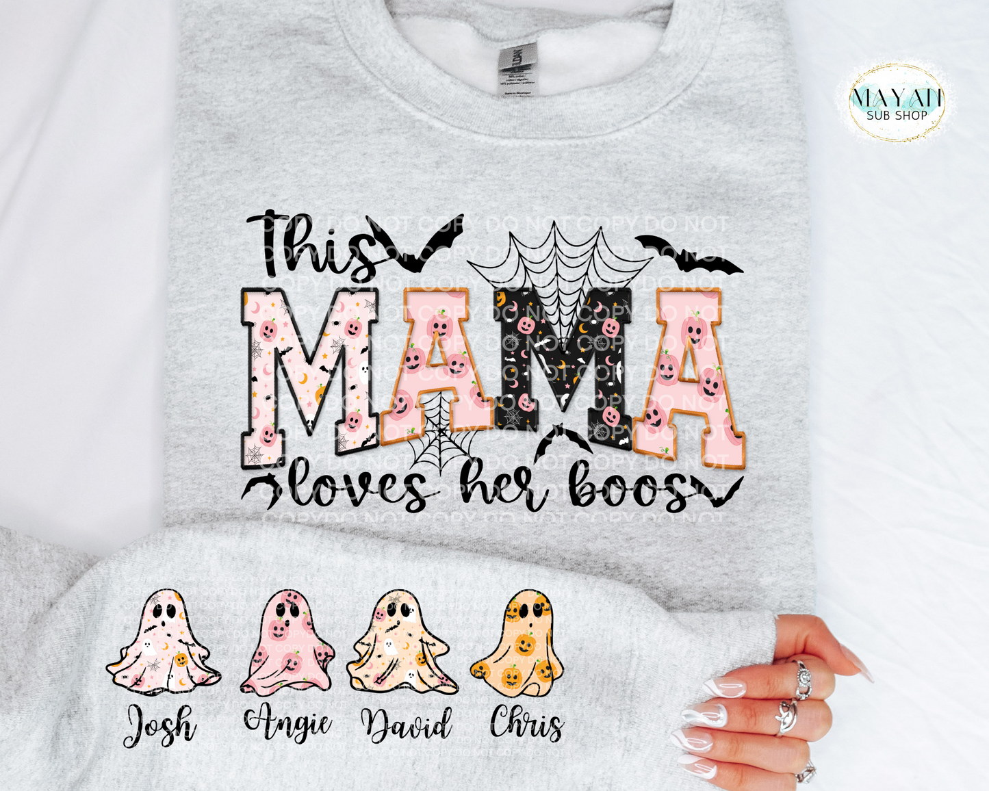 This Mama Loves Her Boos Sweatshirt - Mayan Craft Shop