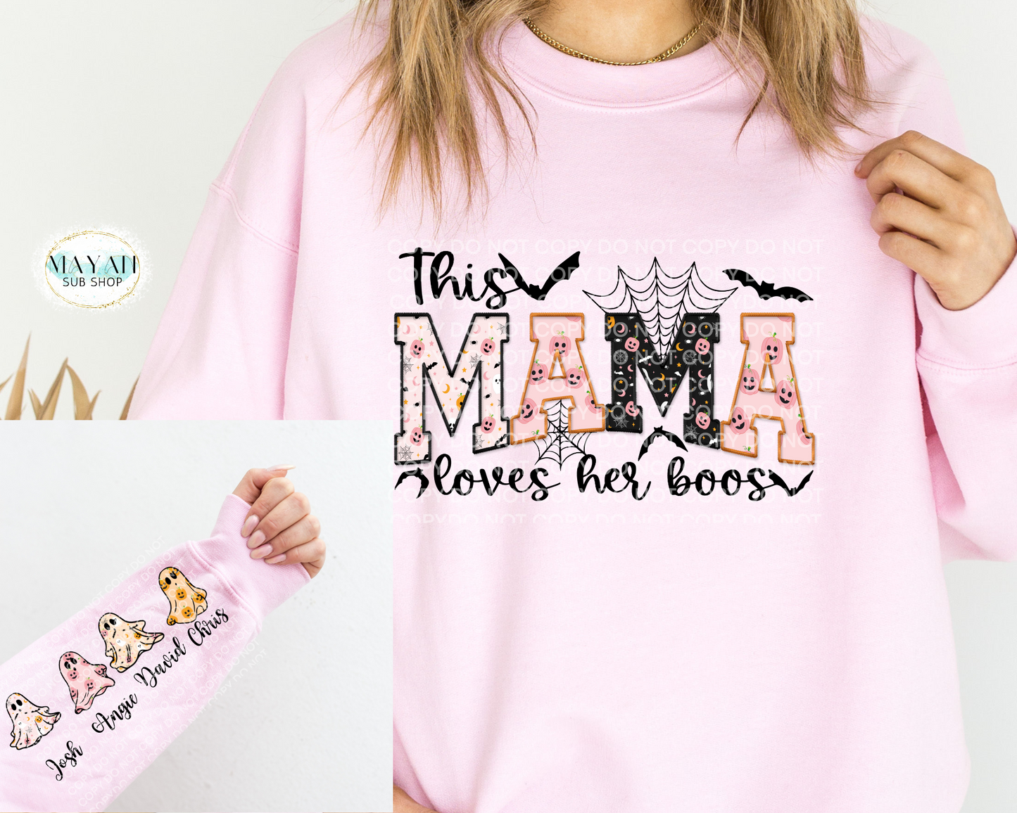 This Mama Loves Her Boos Sweatshirt - Mayan Craft Shop