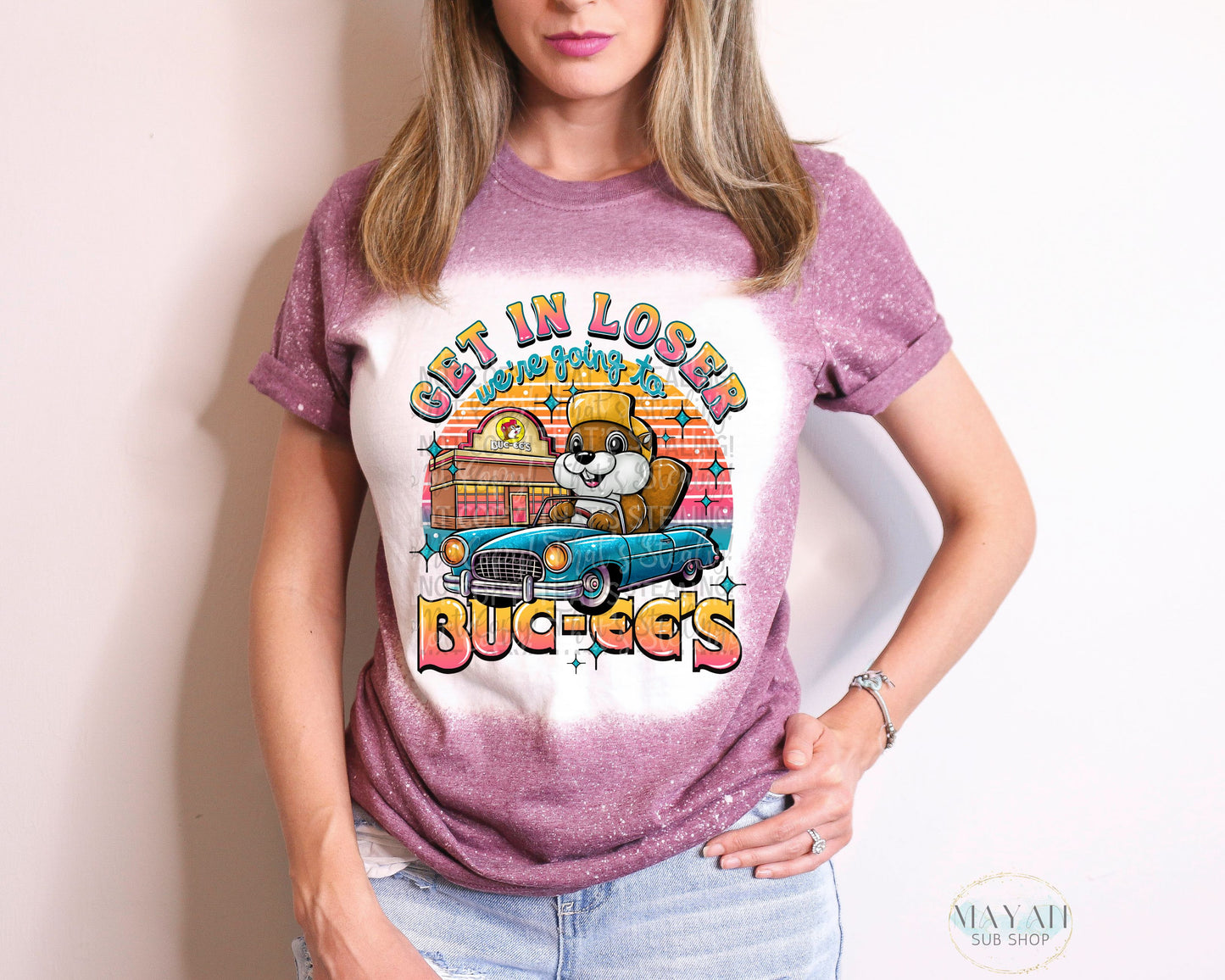 Going to Bce's Bleached Tee - Mayan Craft Shop