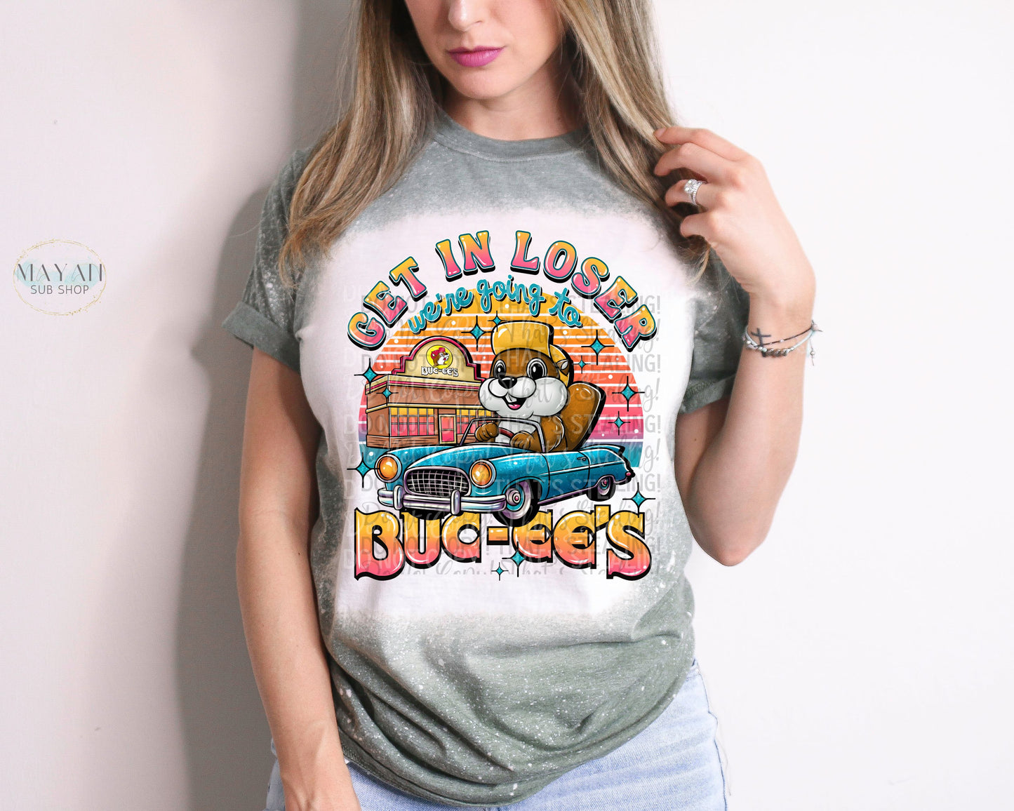 Going to Bce's Bleached Tee - Mayan Craft Shop