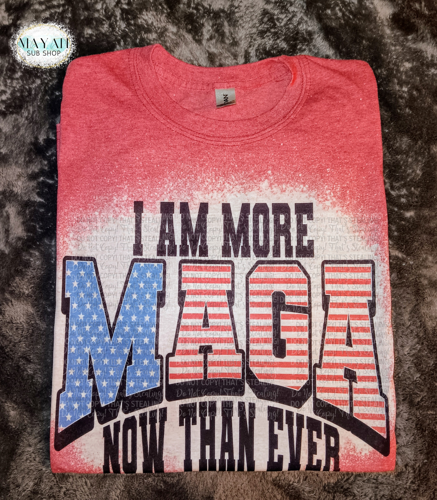 MAGA Bleached Tee - Mayan Craft Shop