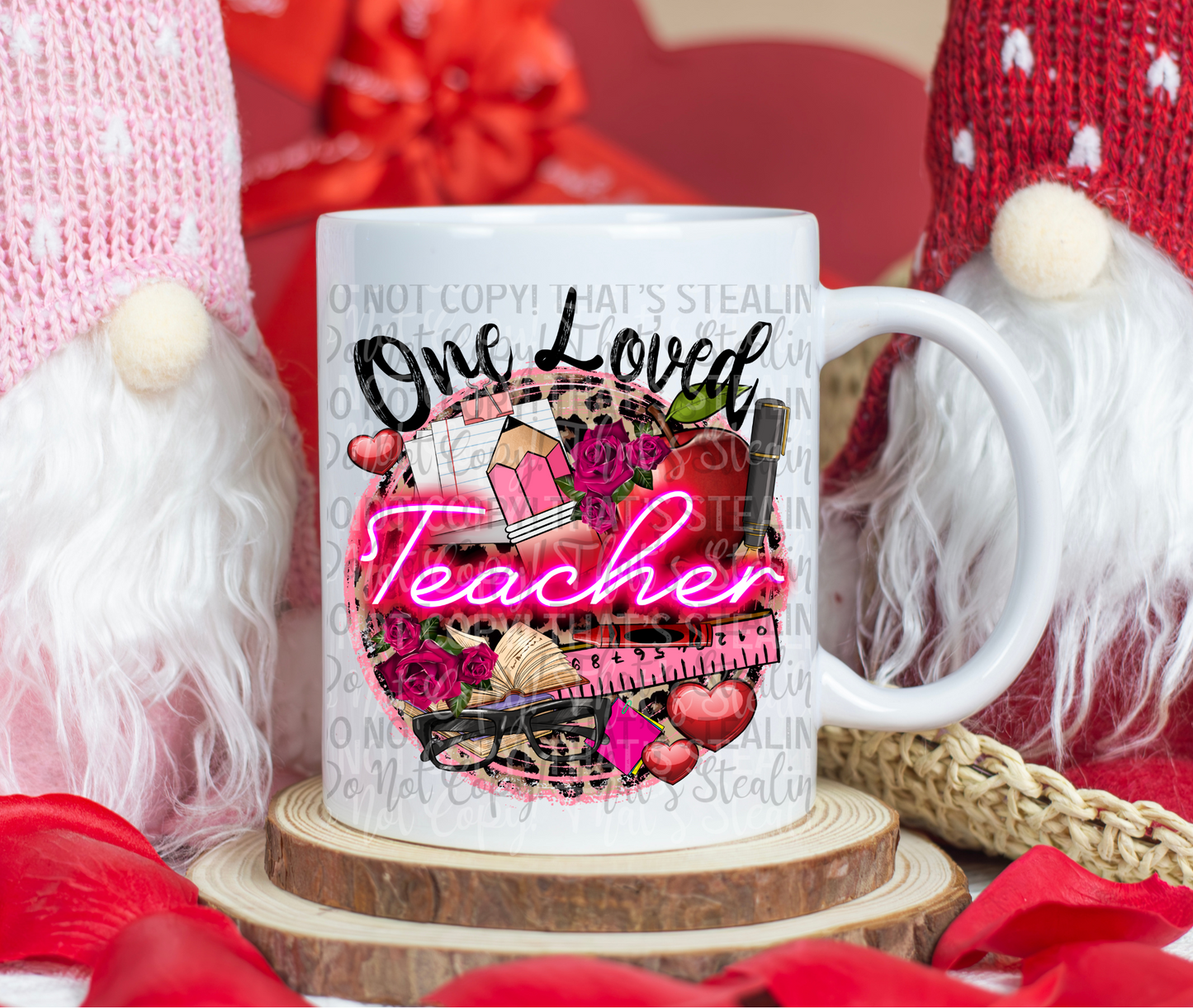 One loved teacher 15 oz. coffee mug. -Mayan Sub Shop