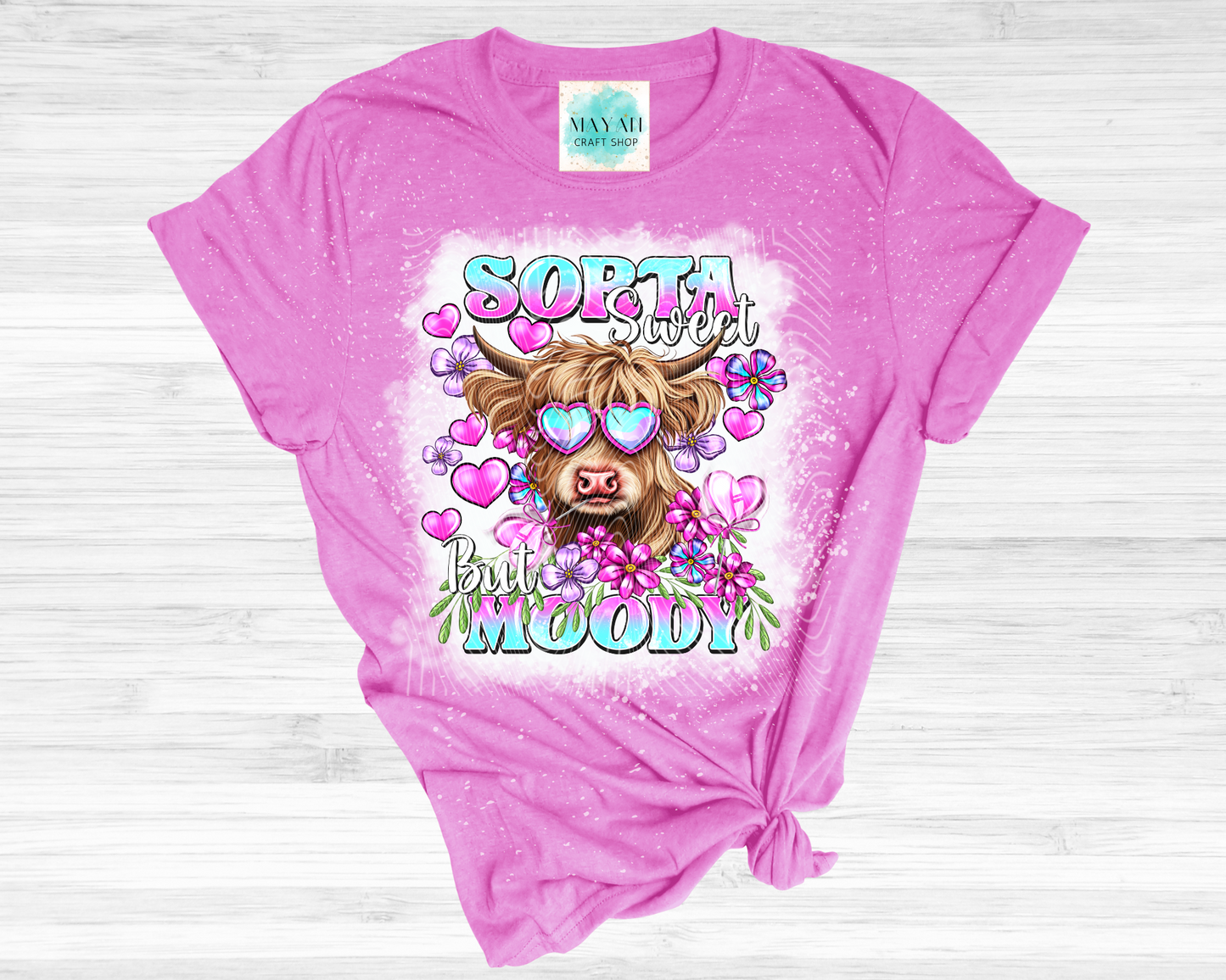 Sorta Sweet Bleached Shirt - Mayan Craft Shop