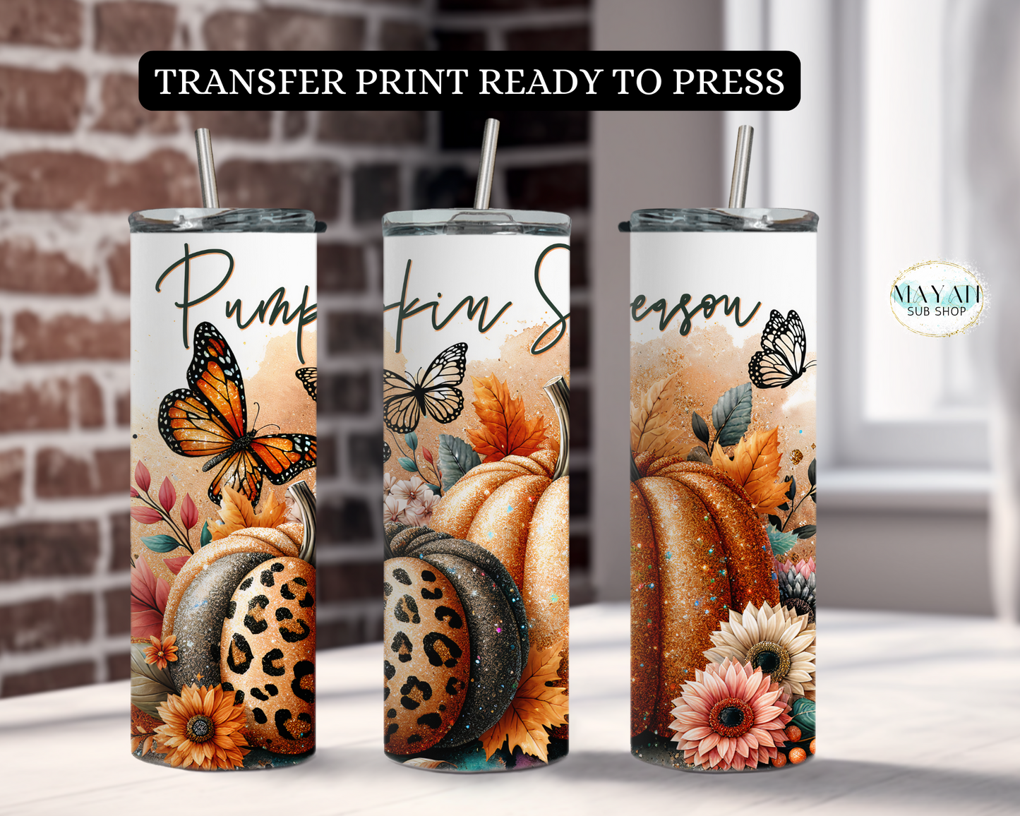 Pumpkin Season Transfer Print - Mayan Craft Shop