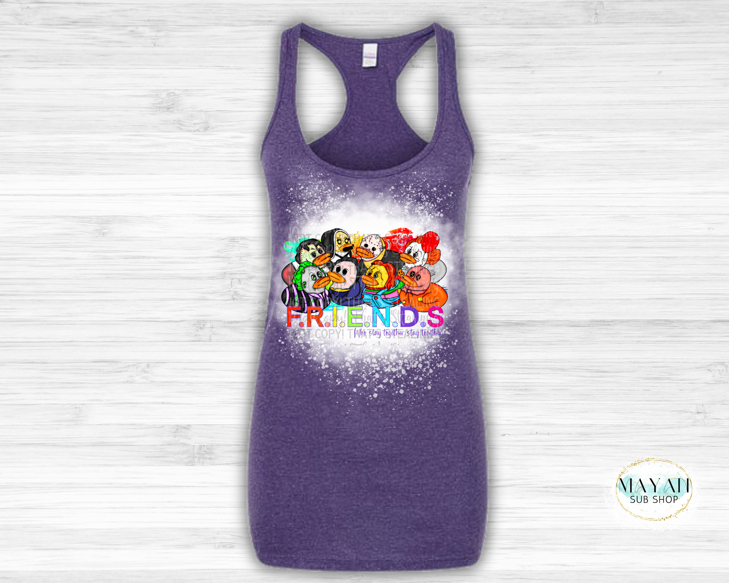Slay Together Bleached Tank Top - Mayan Craft Shop