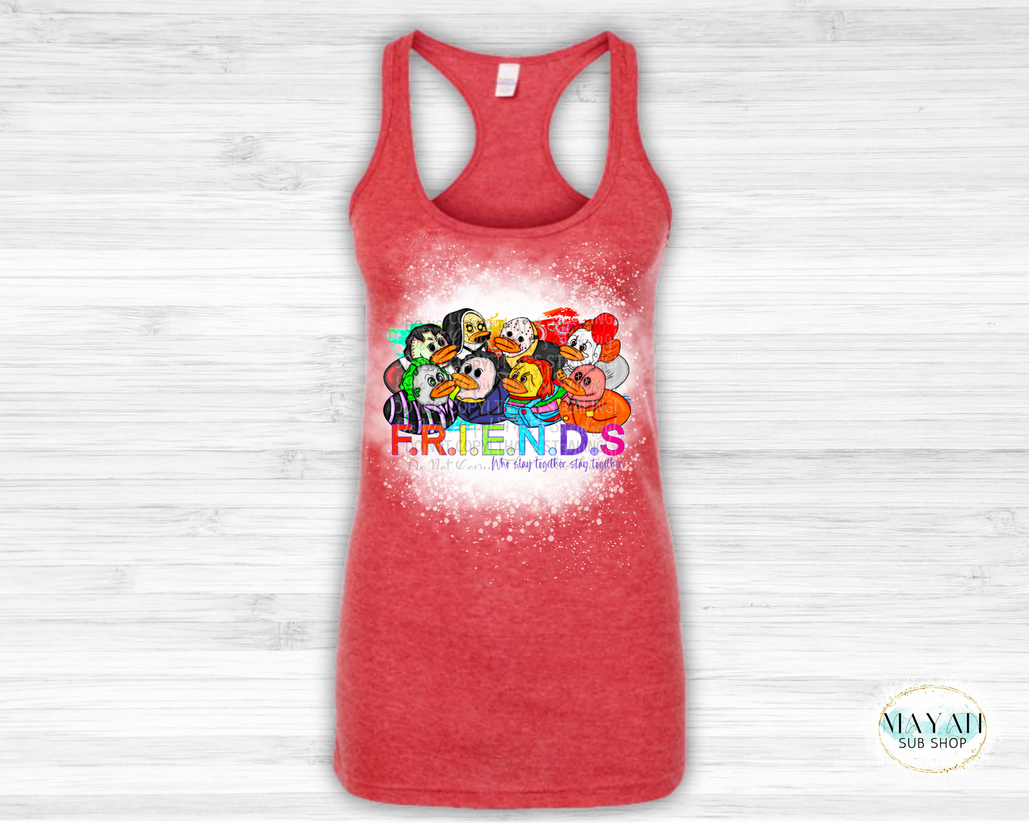 Slay Together Bleached Tank Top - Mayan Craft Shop