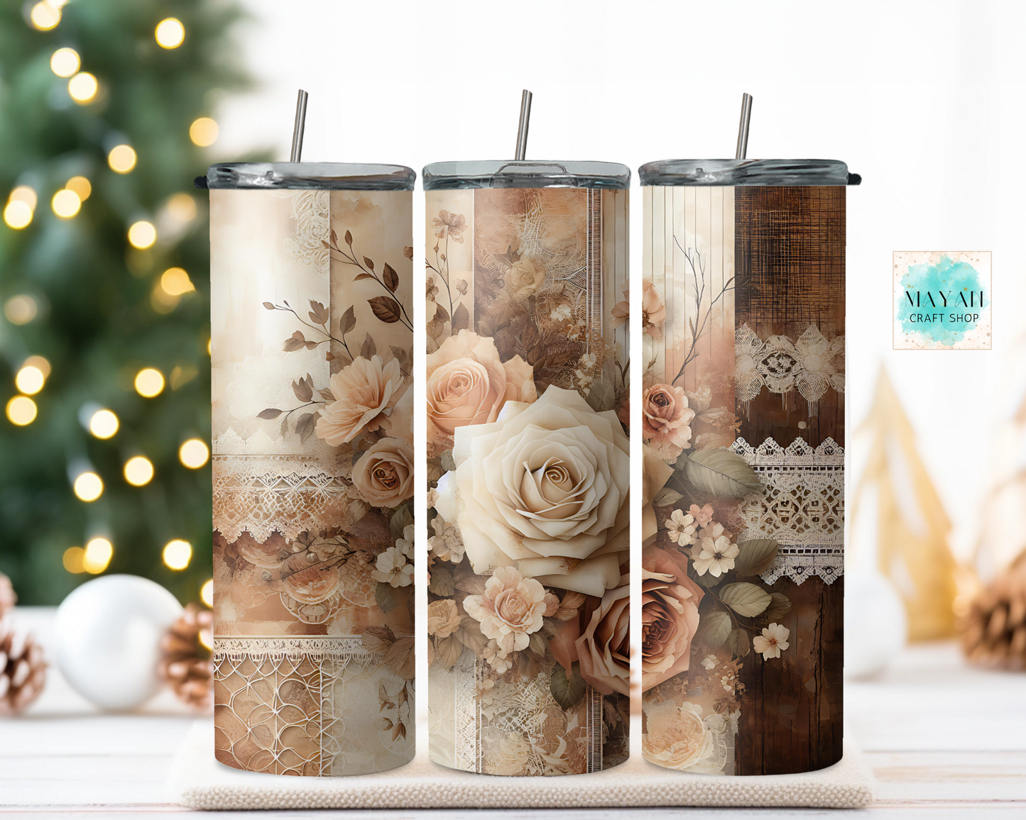 roses lace tumbler.
