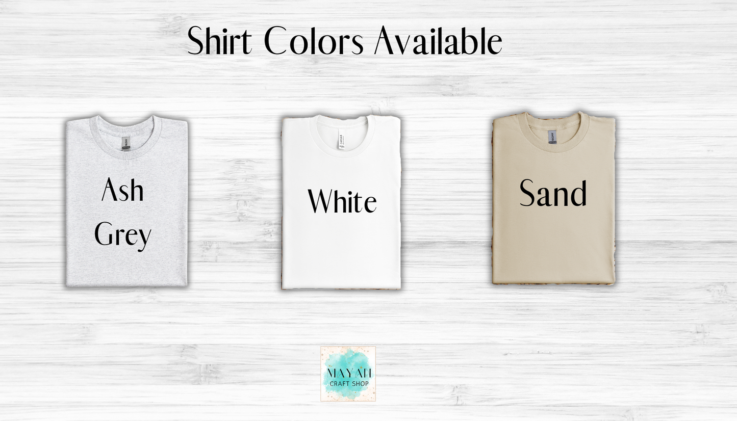 color shirt guide.- Mayan Craft Shop