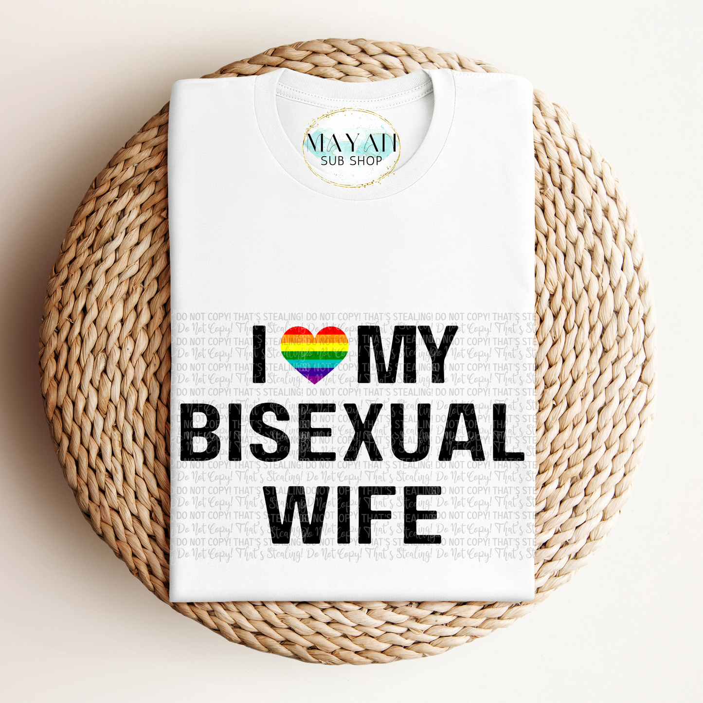 I Love My Wife LGBT Shirt - Mayan Craft Shop