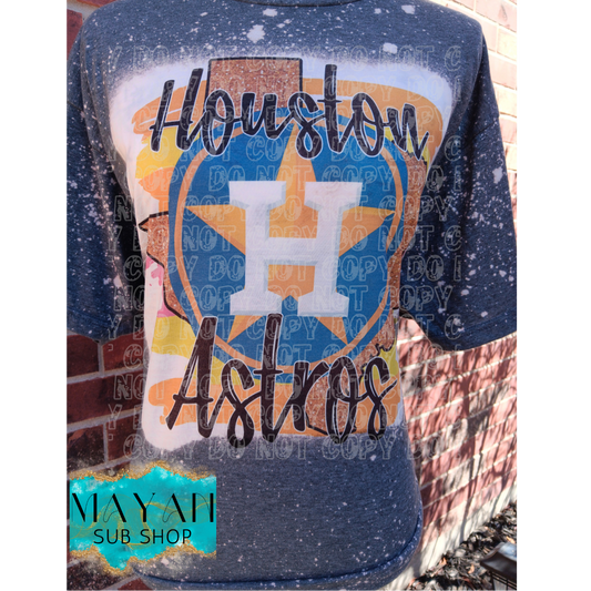 Houston Baseball Bleached Shirt - Mayan Craft Shop