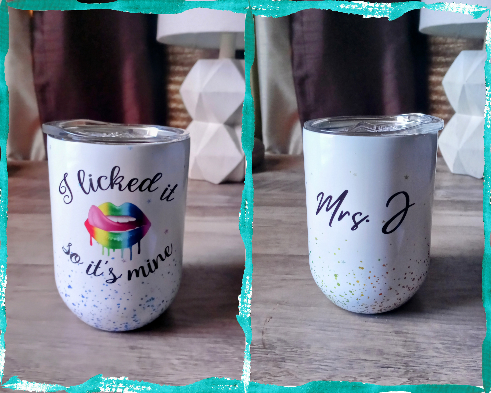 Xmas Gifts For Couples I Licked It Personalized Wine Tumbler