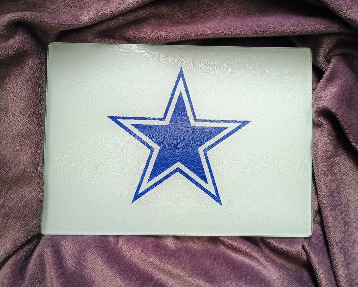 Dallas football cutting board. -Mayan Craft Shop