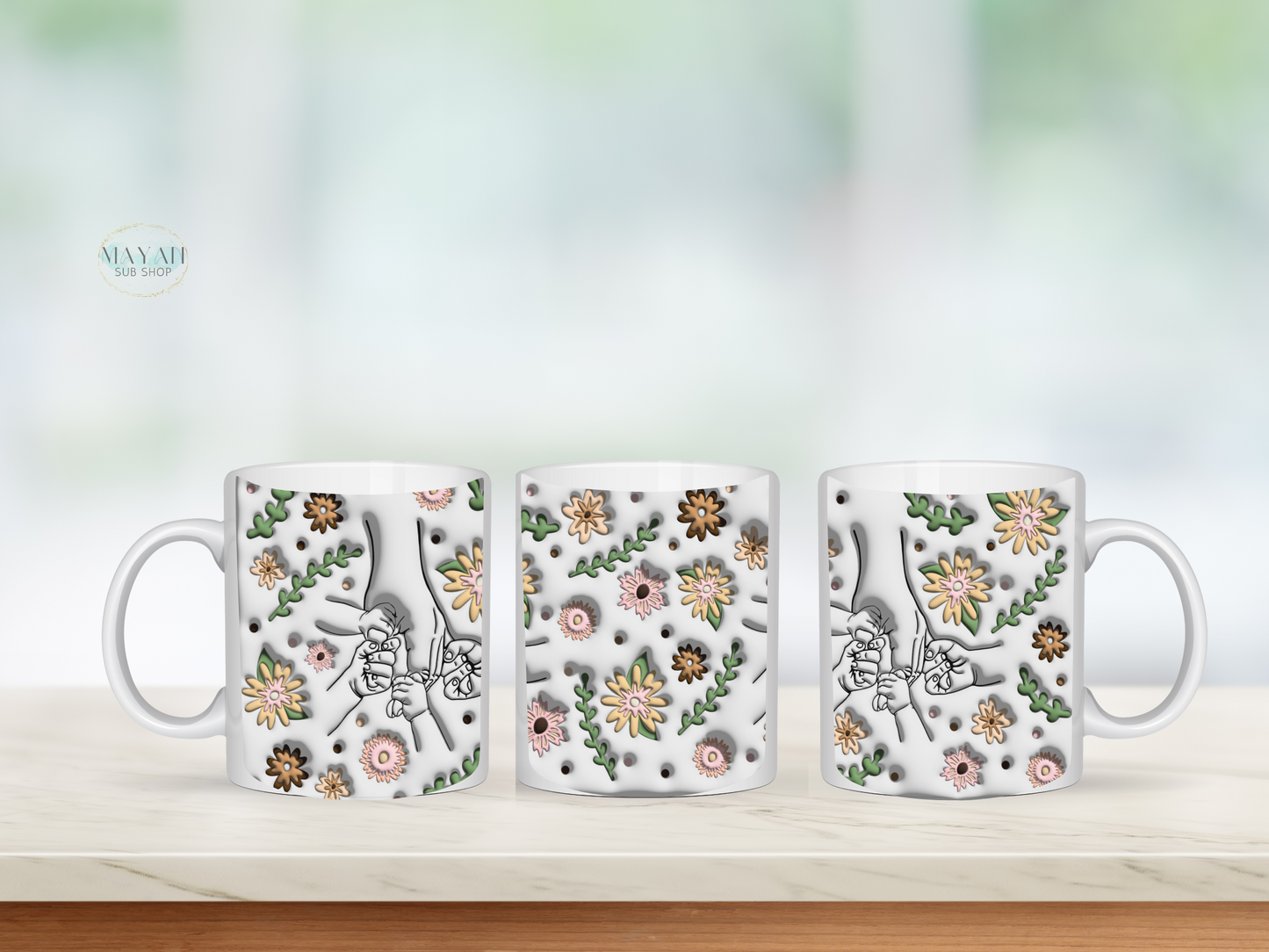 Mommy's Hand 15 OZ. Coffee Mug - Mayan Sub Shop