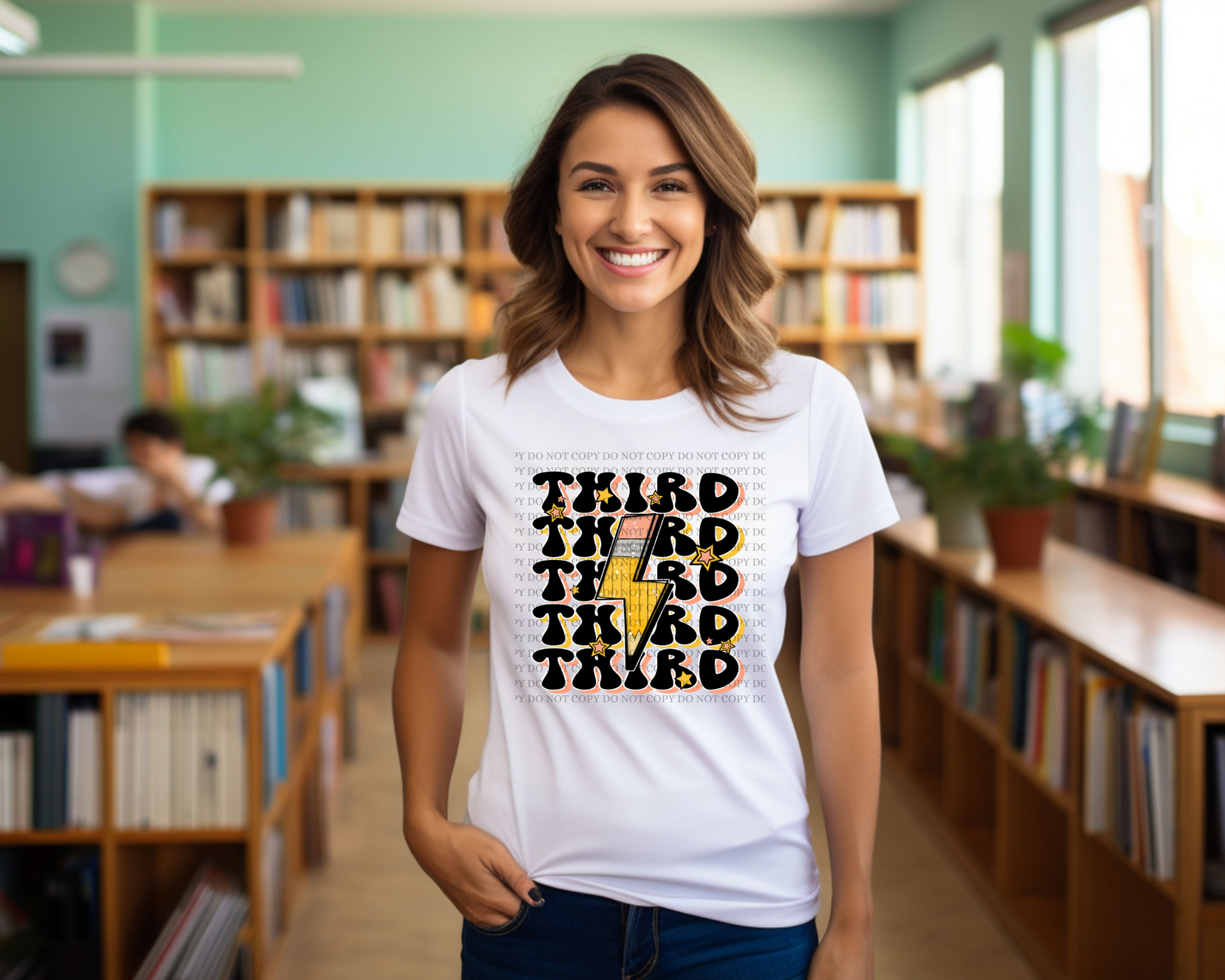 School Grade Teacher Stacked Retro Shirt - Mayan Sub Shop