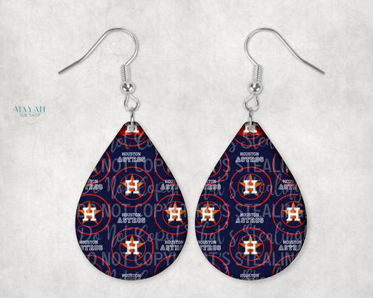 Houston Blue Earrings - Mayan Sub Shop