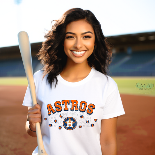 Astros leopard shirt. -Mayan Sub Shop