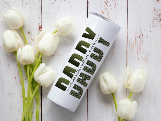 Daddy camo personalized tumbler - Mayan Sub Shop